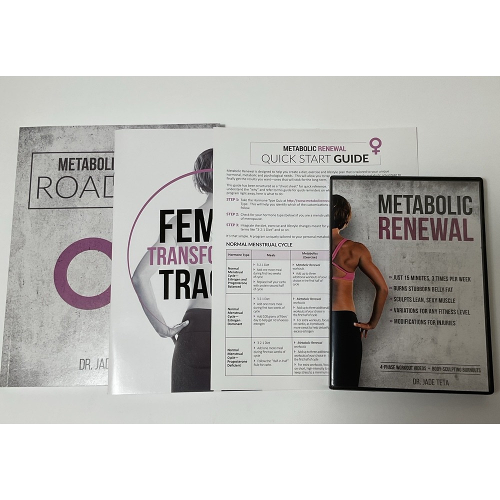 Metabolic Renewal Bundle DVD Workout/Tracker/Quick Start Guide/Roadmap Book